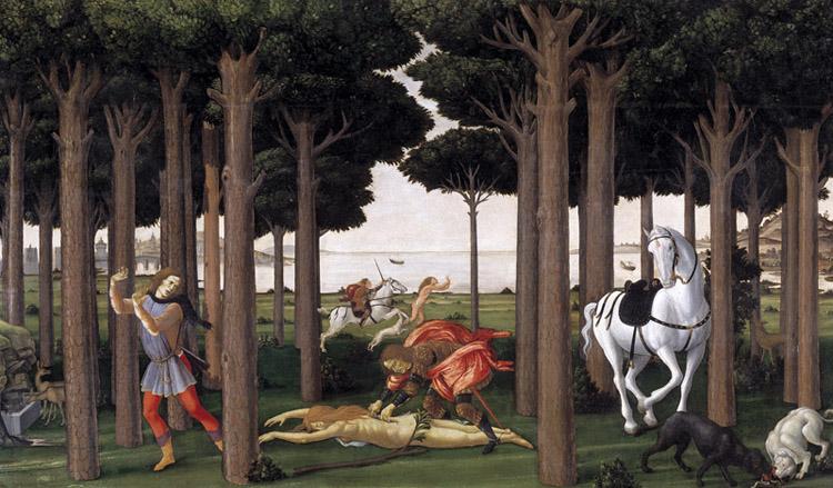 Sandro Botticelli Novella di Nastagio degli onesti (mk36) Germany oil painting art